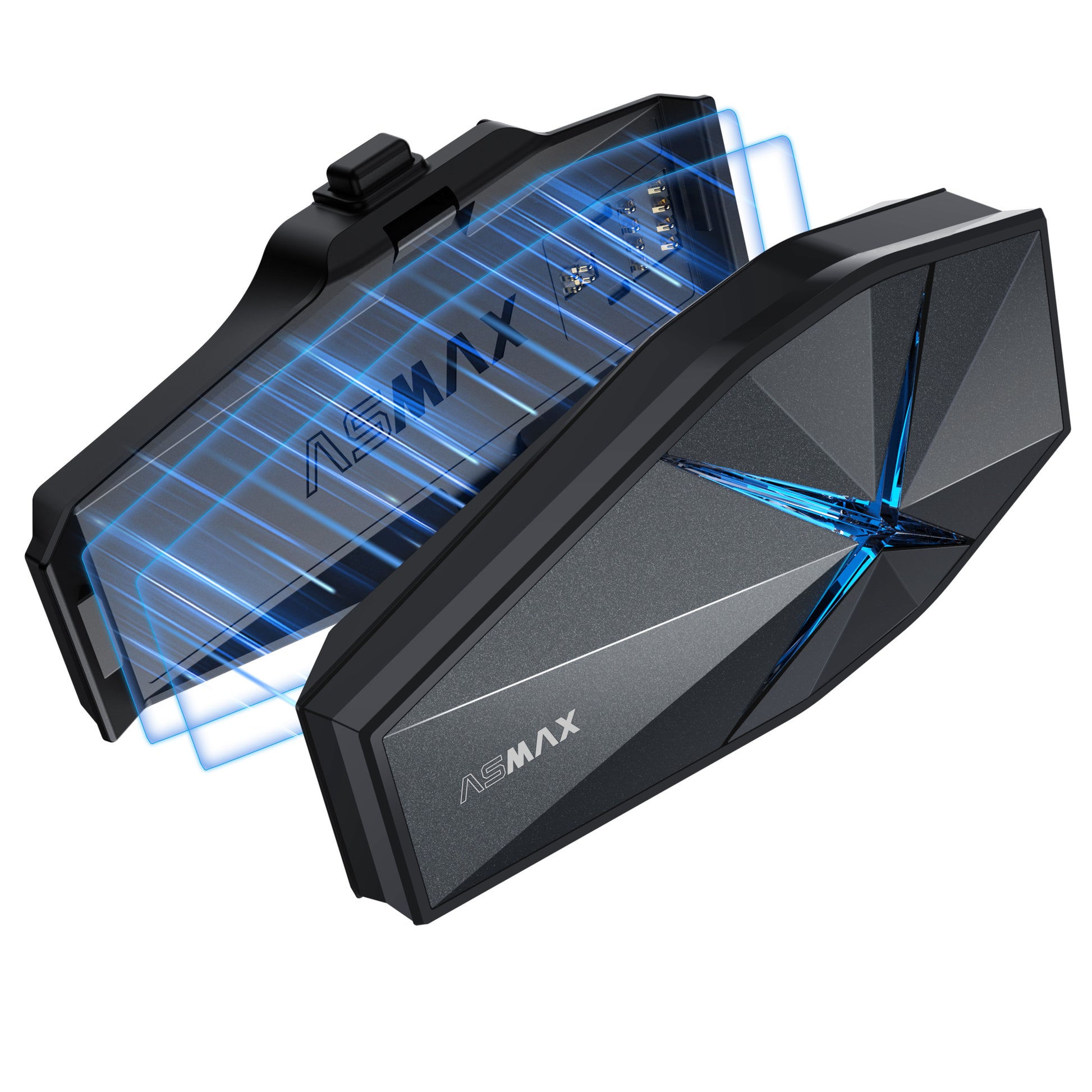 ASMAX F1 PRO 3-trybowy interkom do kasków motocyklowych dla 10 motocyklistów w trybie offline