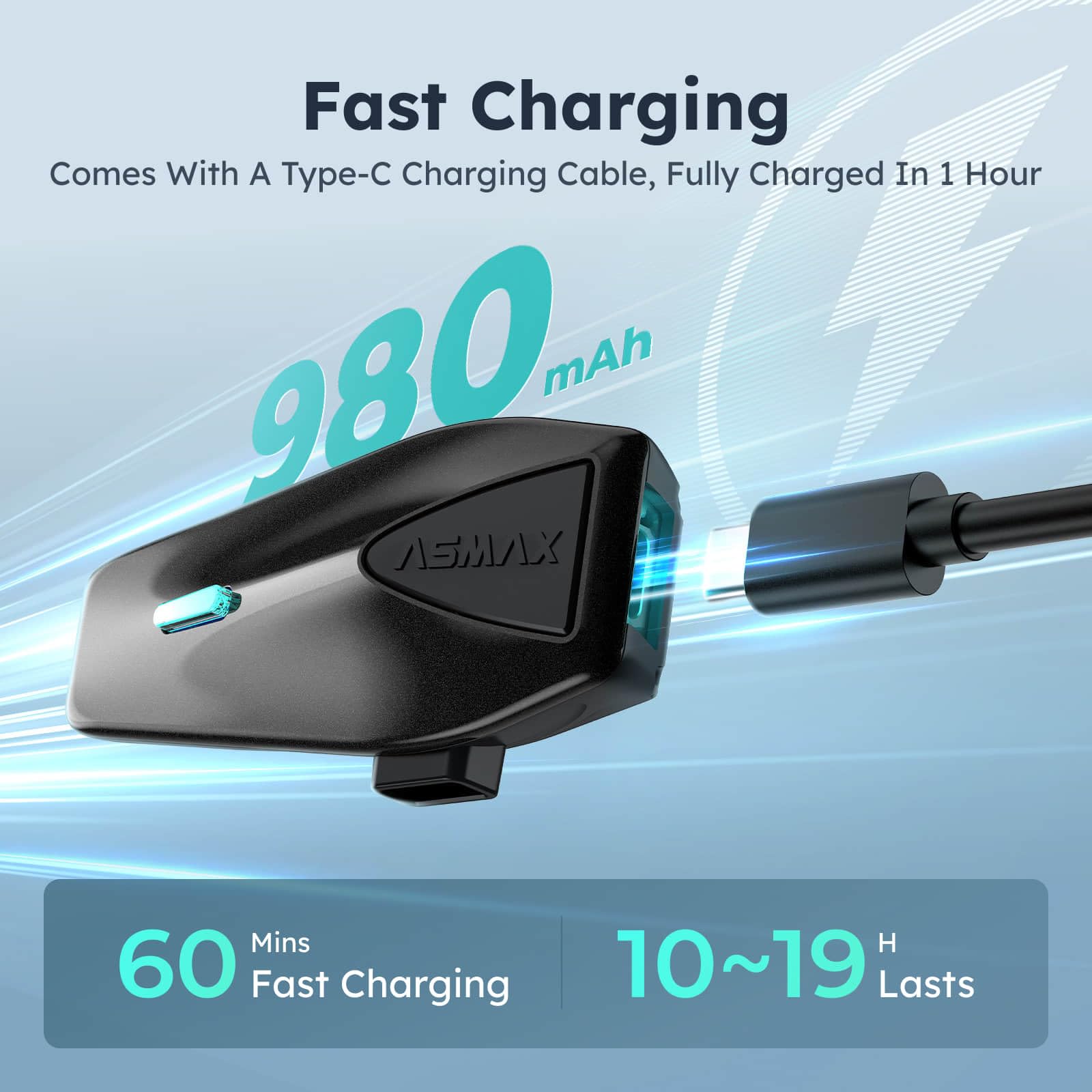 Kask motocyklowy ASMAX S2 z technologią MESH i interkomem Bluetooth